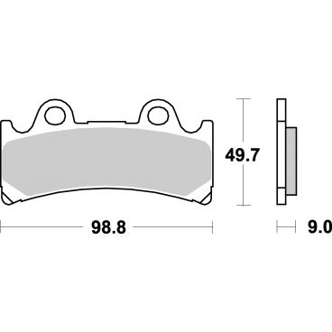 Plaquettes de frein moto SBS Sinter 683HS