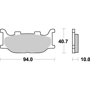 Plaquettes de frein moto SBS Sinter 691HS