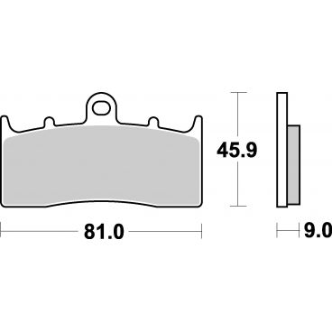 Plaquettes de frein moto SBS Sinter 778HS