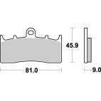 Plaquettes de frein moto SBS Sinter 778HS