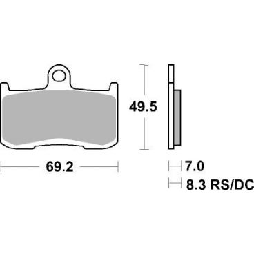 Plaquettes de frein moto SBS Sinter 782HS