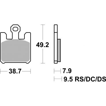 Plaquettes de frein moto SBS Sinter 788HS