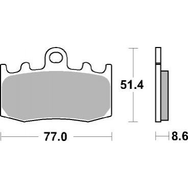 Plaquettes de frein moto SBS Sinter 796HS