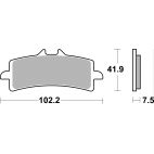 Plaquettes de frein moto SBS Sinter 841HS