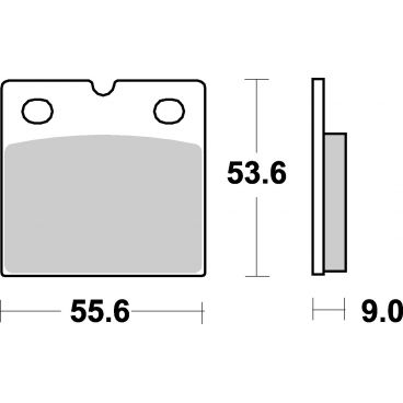 Plaquettes de frein moto SBS Sinter Arriére 506LS