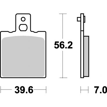 Plaquettes de frein moto SBS Sinter Arriére 519LS