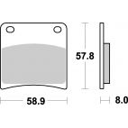 Plaquettes de frein moto SBS Sinter Arriére 620LS