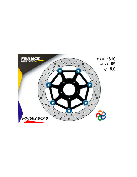 Kit Freinage FRANCE EQUIPEMENT - AP RACING Composé de 2 Disques