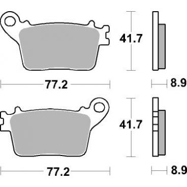 Plaquettes de frein moto SBS Sinter Arriére 834LS