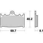 Plaquettes de frein moto SBS Racing Sinter 631RS