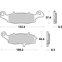 Plaquettes de frein moto SBS Racing Sinter 705RS