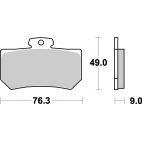 Plaquettes de frein moto SBS Racing Sinter 720RS