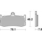 Plaquettes de frein moto SBS Racing Sinter 864RS Plaquettes de frein moto SBS Racing Sinter 864RS