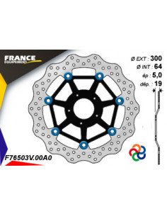 Kit Freinage FRANCE EQUIPEMENT - AP RACING Composé de 2 Disques 2