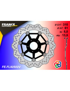 Kit Freinage FRANCE EQUIPEMENT - AP RACING Composé de 2 Disques 2