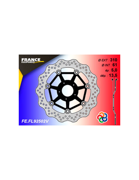 Kit Freinage FRANCE EQUIPEMENT - AP RACING Composé de 2 Disques