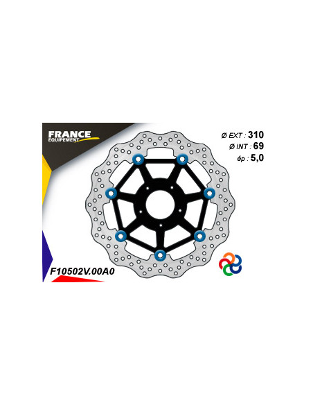 Kit Freinage FRANCE EQUIPEMENT - AP RACING Composé de 2 Disques