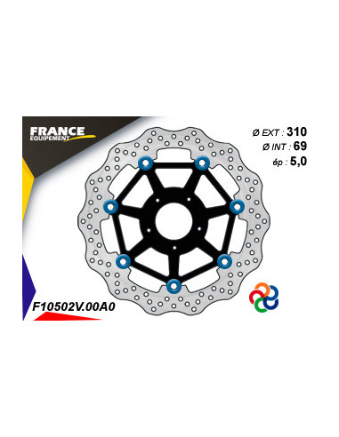 Kit Freinage FRANCE EQUIPEMENT - AP RACING Composé de 2 Disques