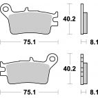 Plaquettes de frein moto SBS Off Road Sinter 629SI