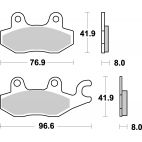Plaquettes de frein moto SBS Off Road Sinter 638SI