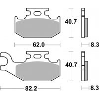Plaquettes de frein moto SBS Off Road Sinter 836SI
