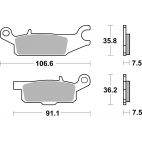 Plaquettes de frein moto SBS Off Road Sinter 850SI