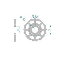AFAM COURONNE ACIER au pas de 428 pour DAELIM/HONDA/KYMCO AFA10201