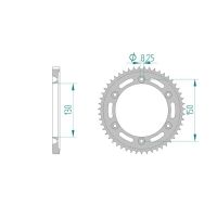 AFAM COURONNE ACIER au pas de 428 pour HONDA AFA10226