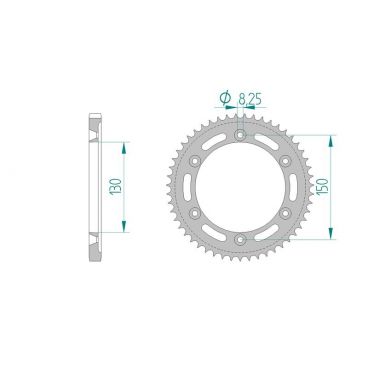 AFAM COURONNE ACIER au pas de 428 pour HONDA AFA10226