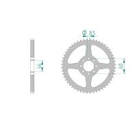 AFAM COURONNE ACIER au pas de 420 pour MBK/YAMAHA AFA12100