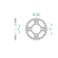 AFAM COURONNE ACIER au pas de 520 pour AEON/YAMAHA AFA12214