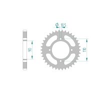 AFAM COURONNE ACIER au pas de 530 pour YAMAHA AFA12402
