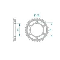 AFAM COURONNE ACIER au pas de 530 pour YAMAHA AFA12507
