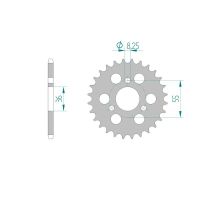 AFAM COURONNE ACIER au pas de 420 pour SUZUKI AFA14102