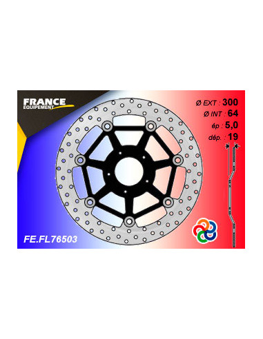 Kit Freinage FRANCE EQUIPEMENT - AP RACING Composé de 2 Disques