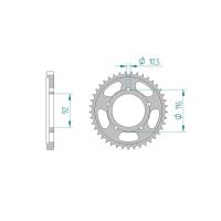 AFAM COURONNE ACIER au pas de 530 pour KAWASAKI AFA16900