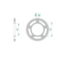 AFAM COURONNE ACIER au pas de 420 pour APRILIA AFA35104