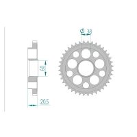 AFAM COURONNE ACIER au pas de 525 pour DUCATI AFA50605