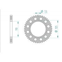 AFAM COURONNE ACIER au pas de 428 pour GILERA AFA59207