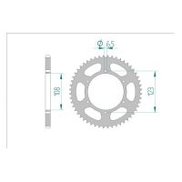AFAM COURONNE ACIER au pas de 420 pour APRILIA AFA92114