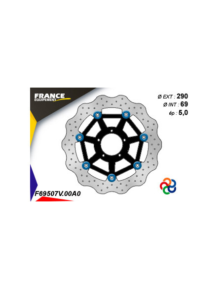 Kit Freinage FRANCE EQUIPEMENT - AP RACING Composé de 2 Disques