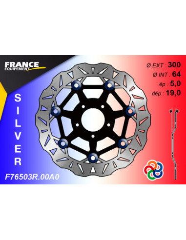 Kit Freinage FRANCE EQUIPEMENT - AP RACING Composé de 2 Disques