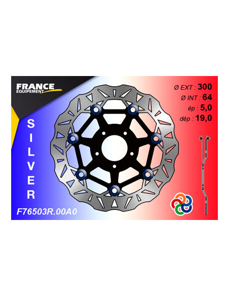Kit Freinage FRANCE EQUIPEMENT - AP RACING Composé de 2 Disques