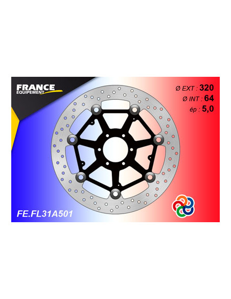 Kit Freinage FRANCE EQUIPEMENT - AP RACING Composé de 2 Disques