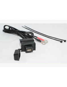 Prise USB. Boitier étanche IP54 avec capuchon.