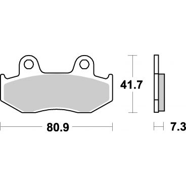 Plaquettes de frein scooter SBS Maxi Sinter 104MS