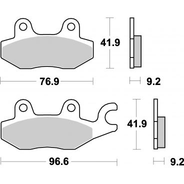 Plaquettes de frein scooter SBS Maxi Sinter 119MS