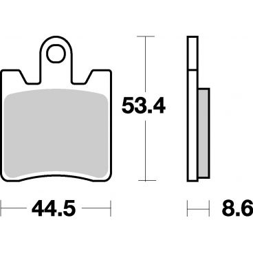 Plaquettes de frein scooter SBS Maxi Sinter 146MS