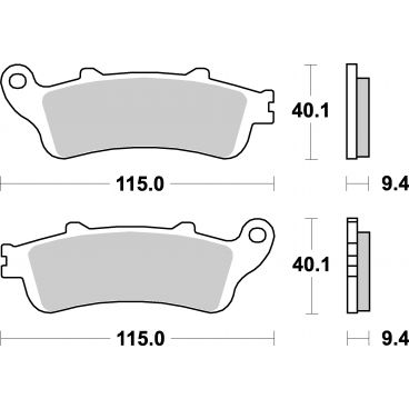 Plaquettes de frein scooter SBS Maxi Sinter 147MS