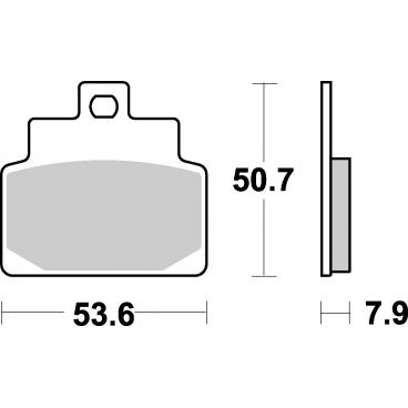 Plaquettes de frein scooter SBS Maxi Sinter 153MS